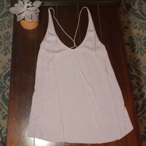 Lavender backless loose tank